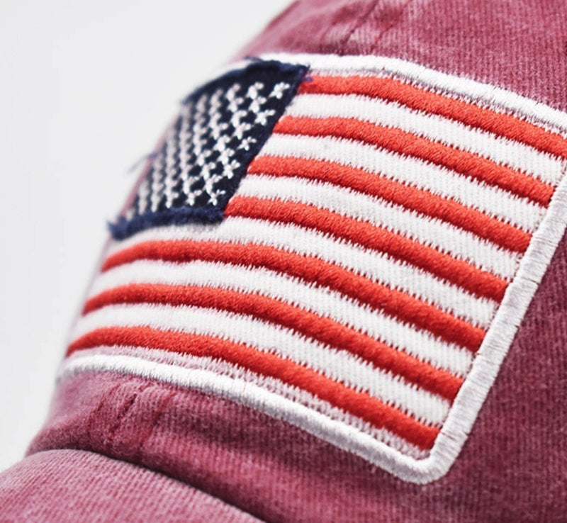 USA baseball cap - Bordeaux