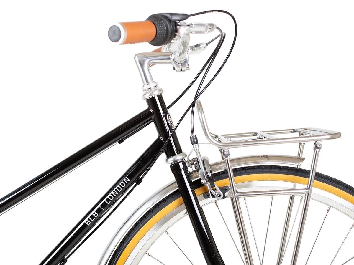 BLB Butterfly 3 speed Town Bike - Black