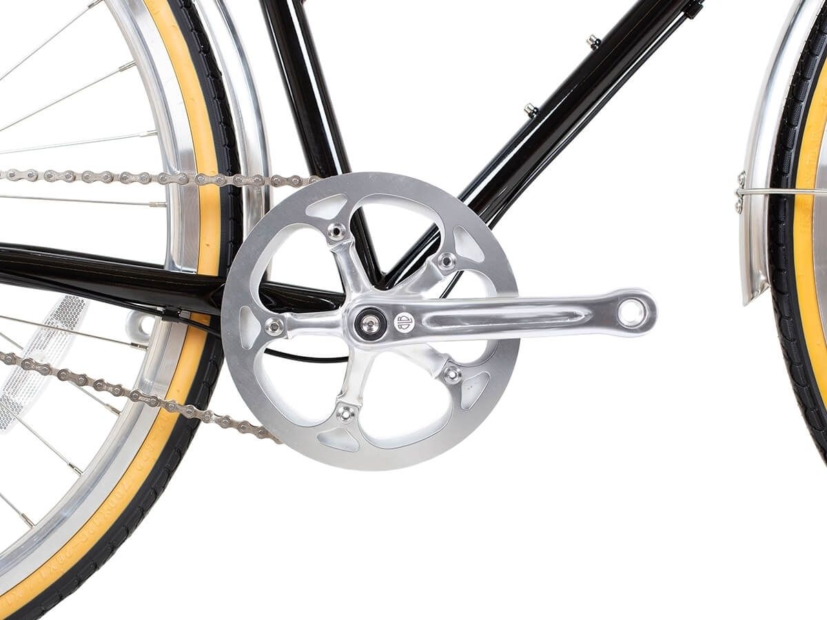 BLB Butterfly 3 speed Town Bike - Black