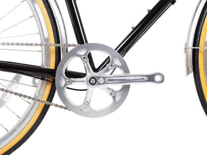 BLB Butterfly 3 speed Town Bike - Black