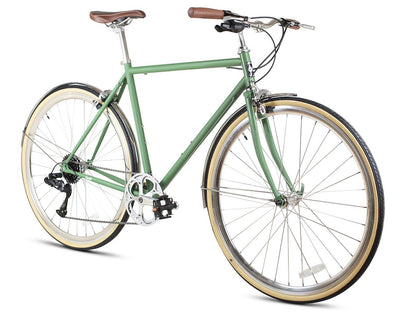 6KU Odyssey 8spd City Bike - Silverlake Green