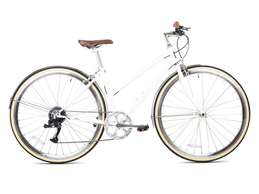 6KU Odessa 8spd City Bike - Coney White
