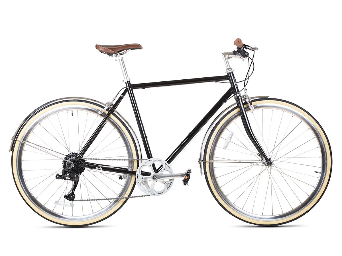 6KU Odyssey 8spd City Bike - Delano Black