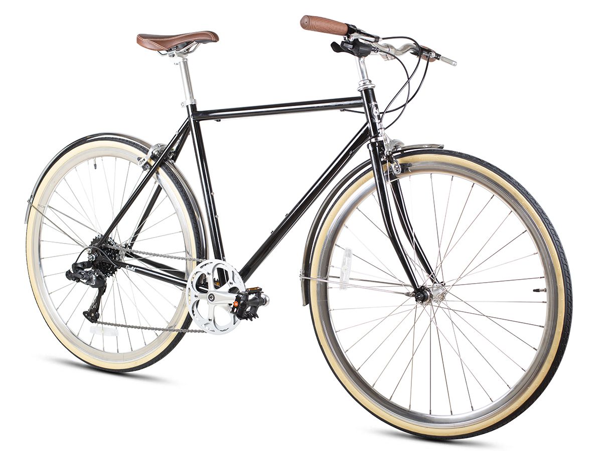 6KU Odyssey 8spd City Bike - Delano Black