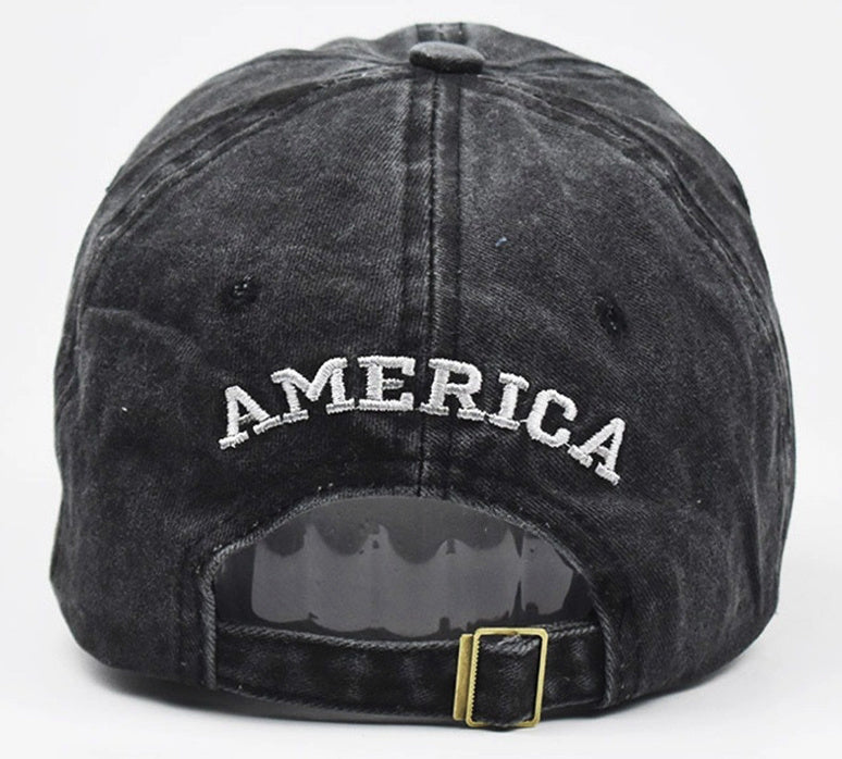 USA baseball cap - Zwart
