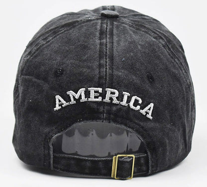 USA baseball cap - Zwart