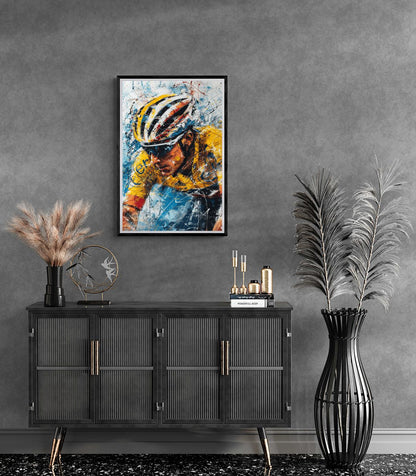 Lance Armstrong Illustration | Fiets Racedecor | Sport Kunst