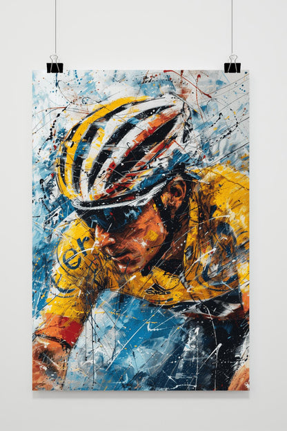Lance Armstrong Illustration | Fiets Racedecor | Sport Kunst