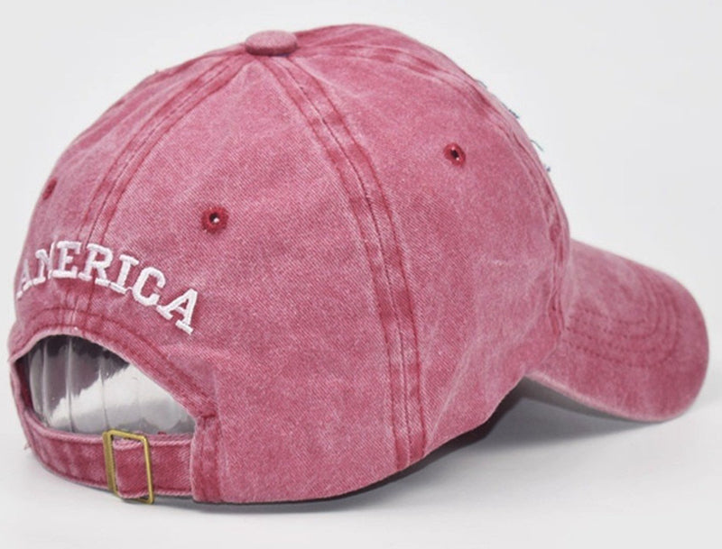 USA baseball cap - Bordeaux