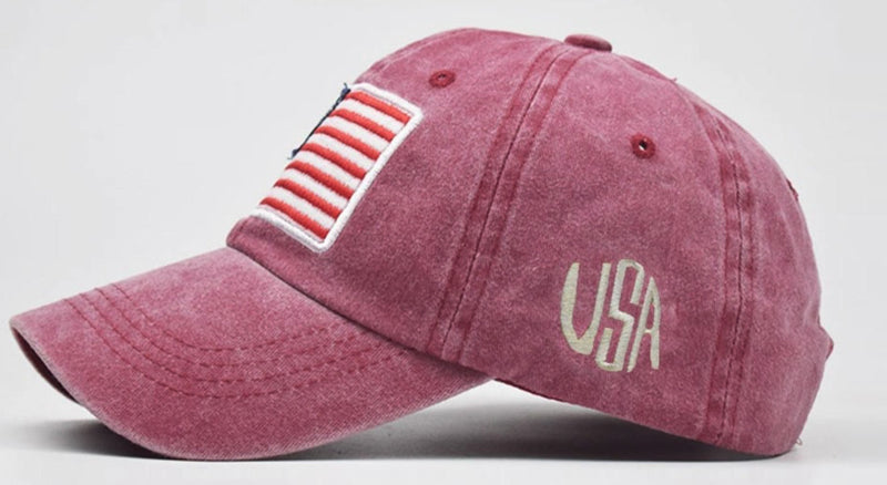 USA baseball cap - Bordeaux