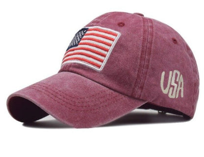 USA baseball cap - Bordeaux