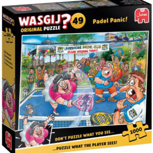 6 Juni 2026 | Wasgij Destiny original 49 | Paniek op de padelbaan | 1.000 stukjes