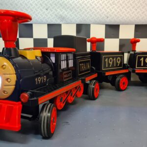 Elektrische kindertrein 12 volt met 2 wagons